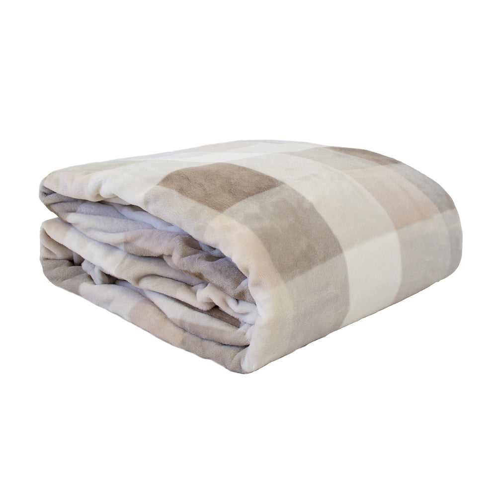 Charlie Ultraplush Blanket Nougat – Bambury