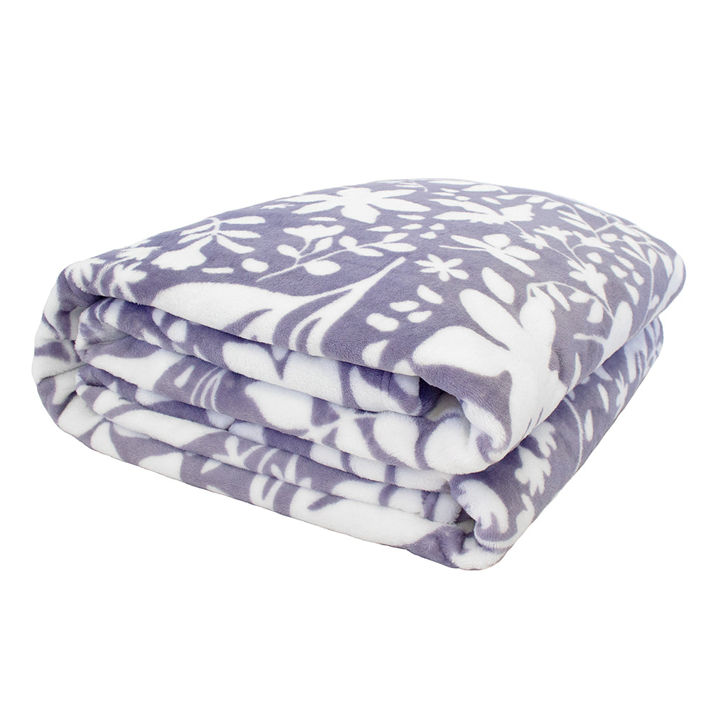 Liv Ultraplush Blanket Blue – Bambury