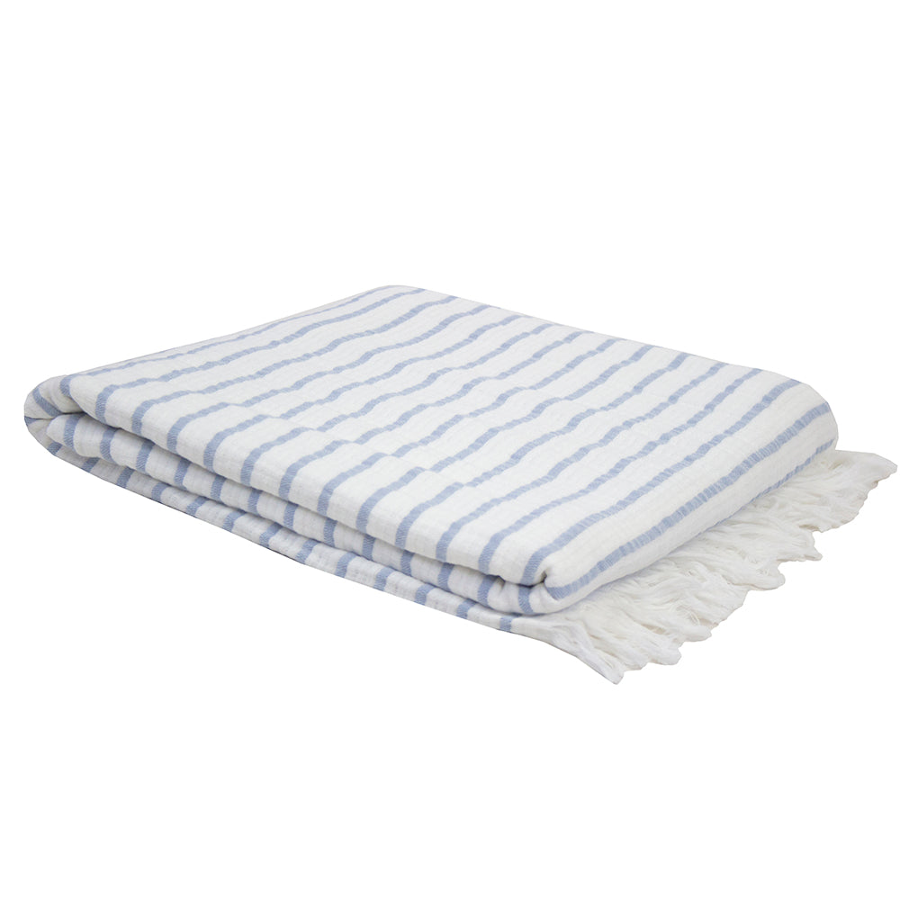 Haven Throw Blue – Bambury