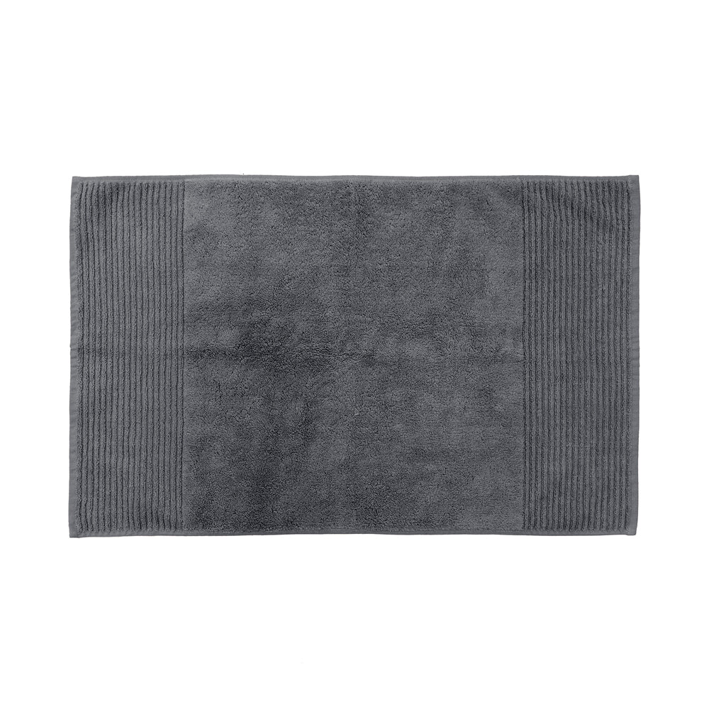 Bambury's Elvire Bath Mat 48x78cm Pewter