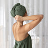 Bambury's Matrix Microfibre Hair Wrap in Moss Green