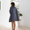 Adult Zip Front Poncho Navy