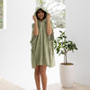 Adult Zip Front Poncho Olive