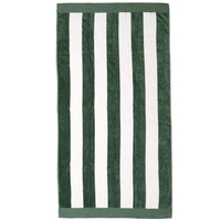 Bambury's Classic Stripe Beach Towel Moss