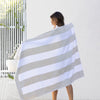 Classic Stripe Beach Towel - Pebble