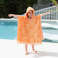 HiLo Kids Poncho Bloom - Peach