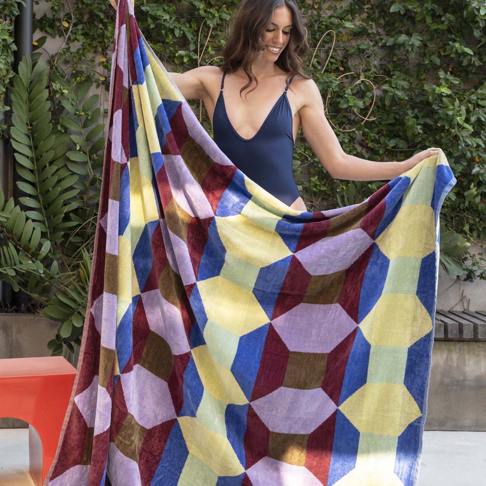 Jacquard Beach Blanket - Tessa