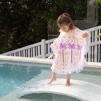 Kids Shaped Poncho Luna Tree