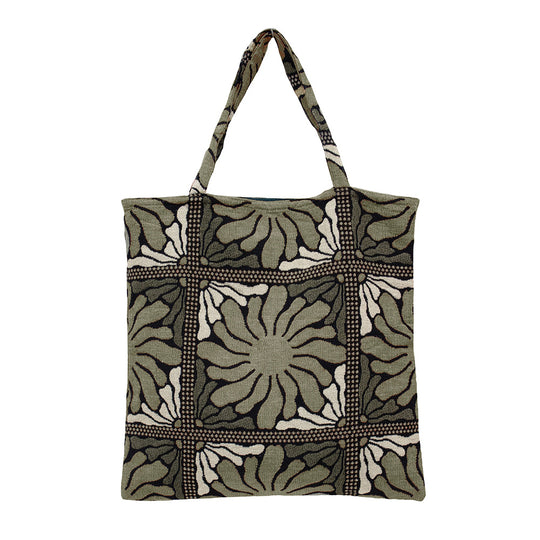 Zinnia Tote Bag Moss