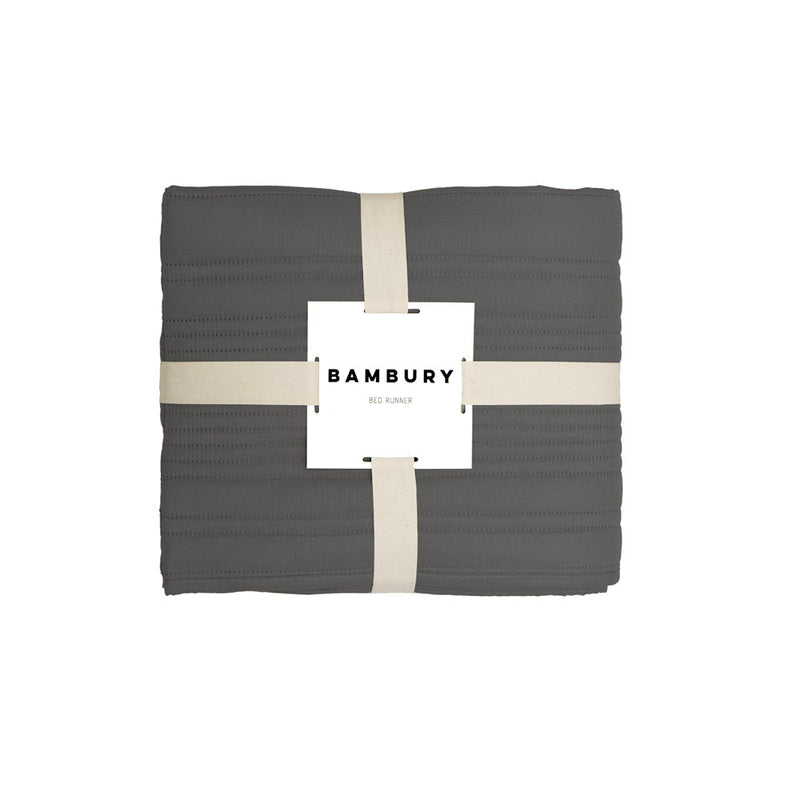 Bambury's Flinders Bed Runner Charcoal
