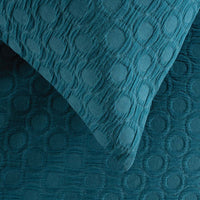 Luna Jacquard Teal European Pillowcase