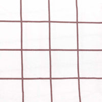 Grid Boysenberry Flannelette Fitted Sheet Set