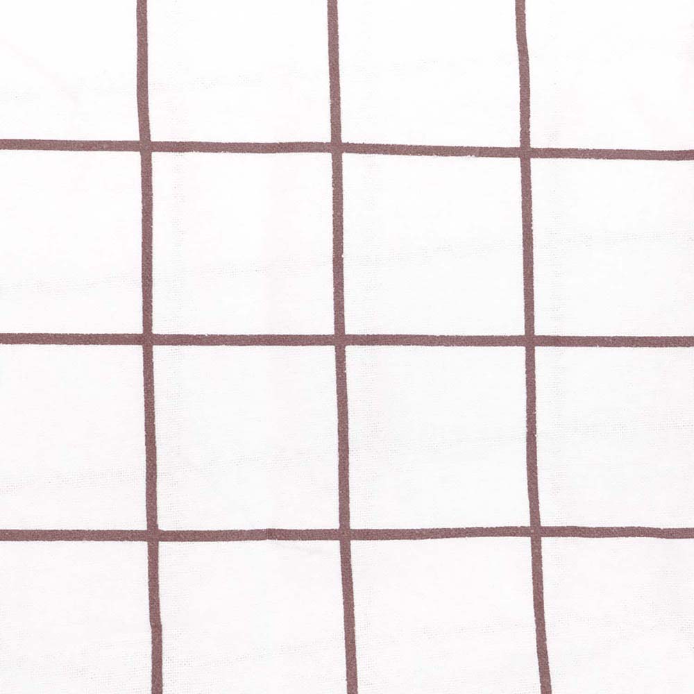 Grid Boysenberry Flannelette Fitted Sheet Set