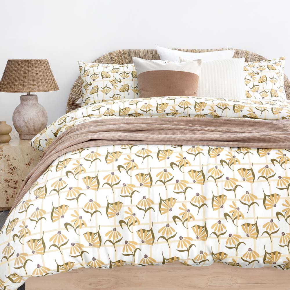 Arlo Flannelette Quilt Cover Set $59.97 ($99.95) + more up to 40% off Bambury sale
