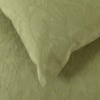 Acacia Jacquard Quilt Cover Set - Pear