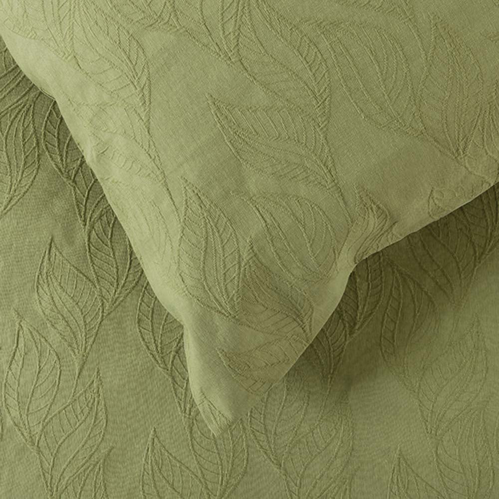 Acacia Jacquard Quilt Cover Set - Pear