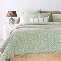 Huxley Quilt Cover Set Sage