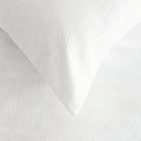 Ogee Jacquard Quilt Cover Set - White