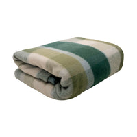 Nolan Wool Bamboo Blanket- Forest Check
