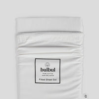BB Fitted Sheet Set - White