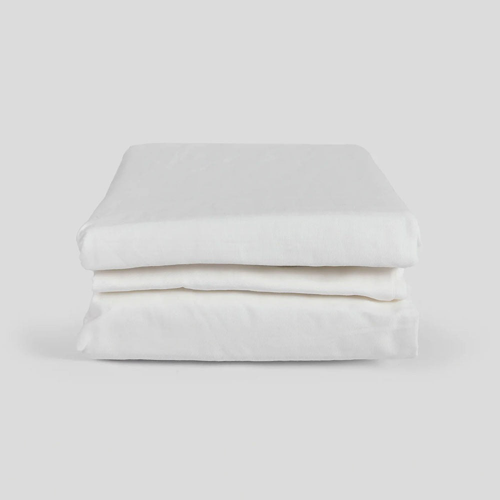 BB Fitted Sheet Set - White