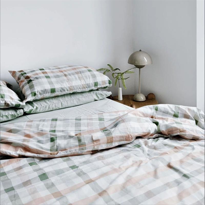 BB Organic Cotton Quilt Cover Set - Gingham