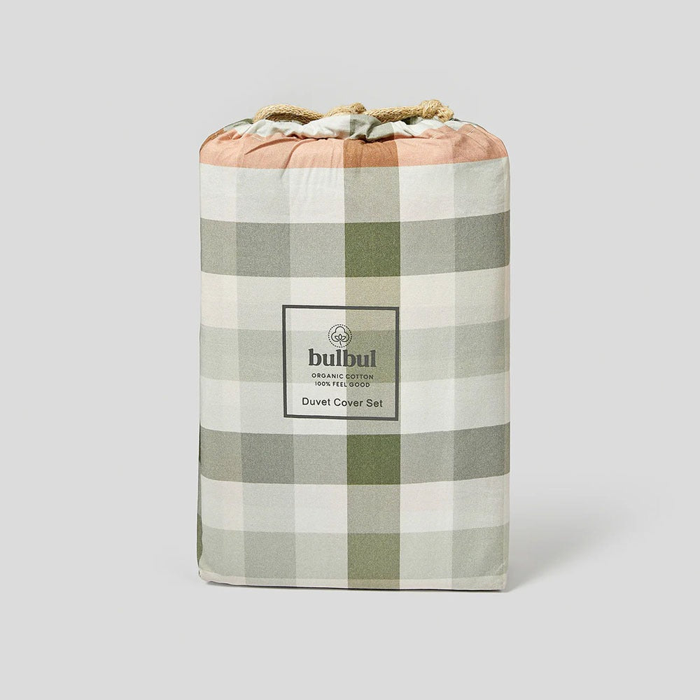 BB Organic Cotton Quilt Cover Set - Gingham