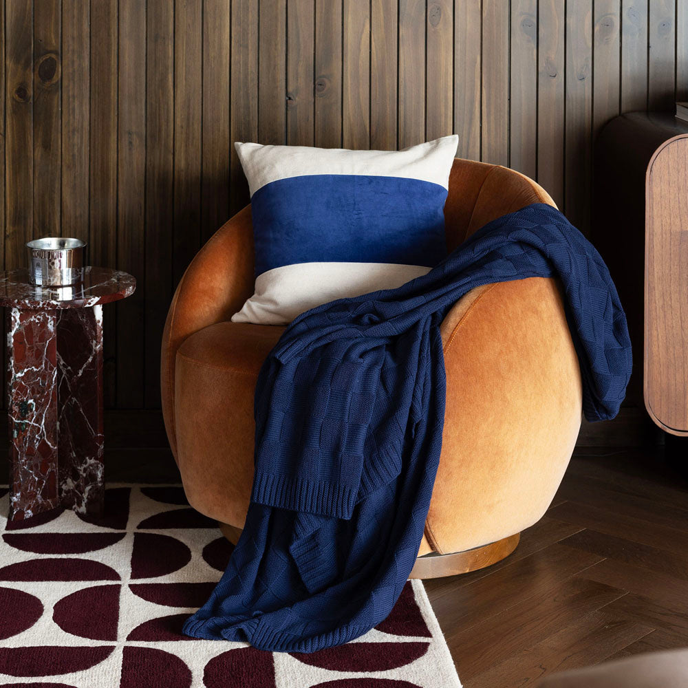 Bambury's Kembla Square Cushion Navy