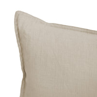 Linen Rectangle Cushion - Pebble