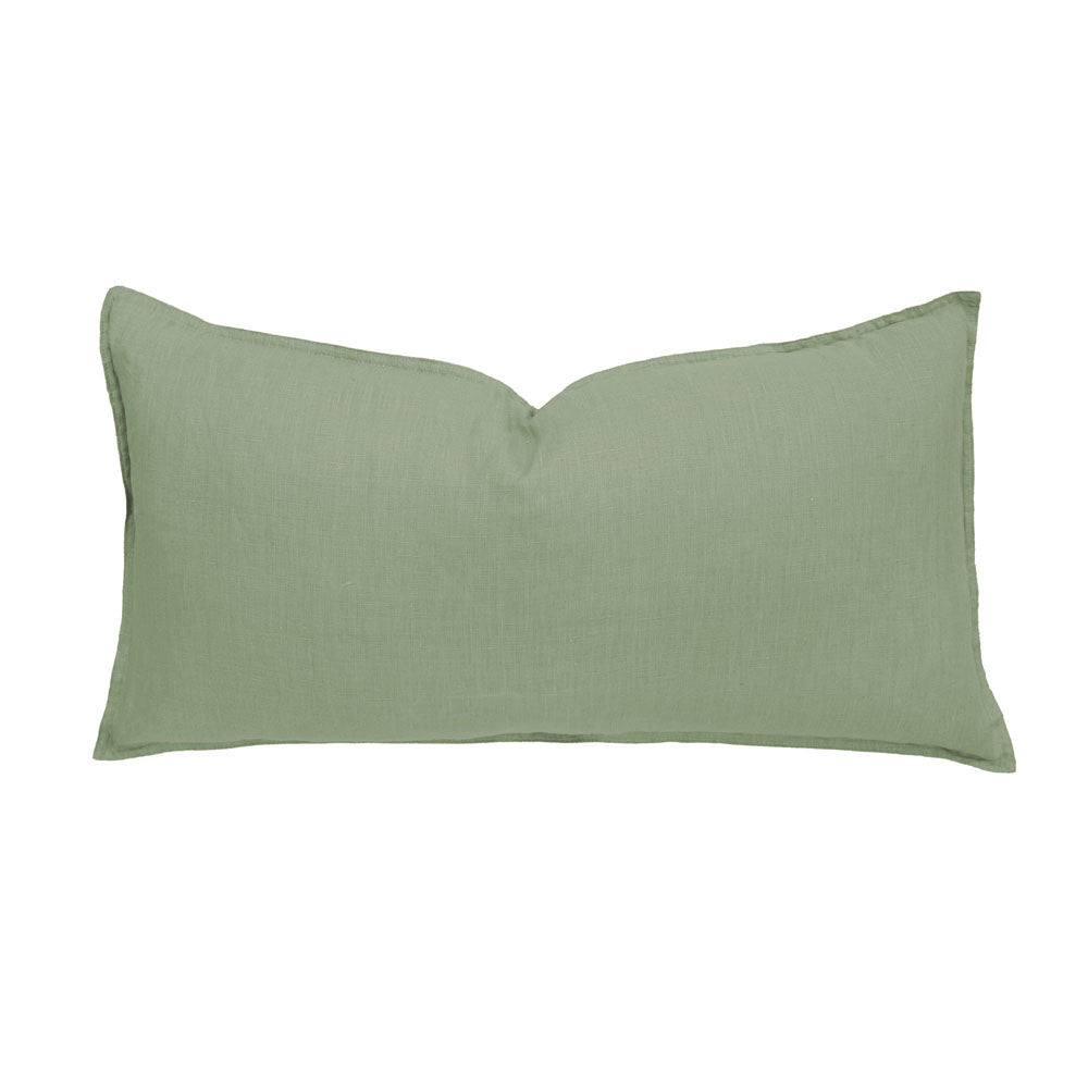 Bambury's Linen Rectangle Cushion Sage