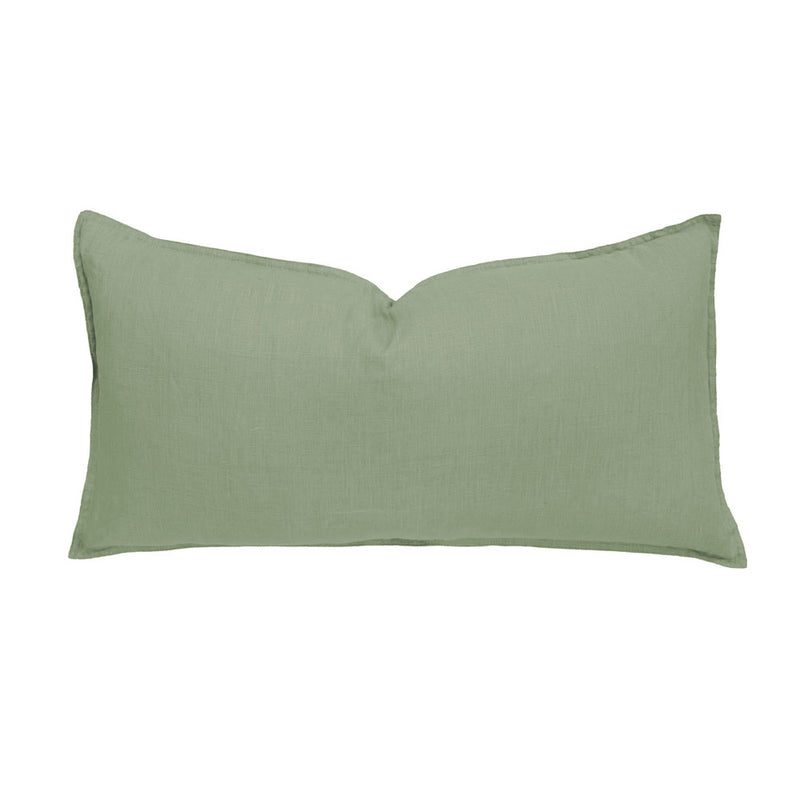 Bambury's Linen Rectangle Cushion Sage