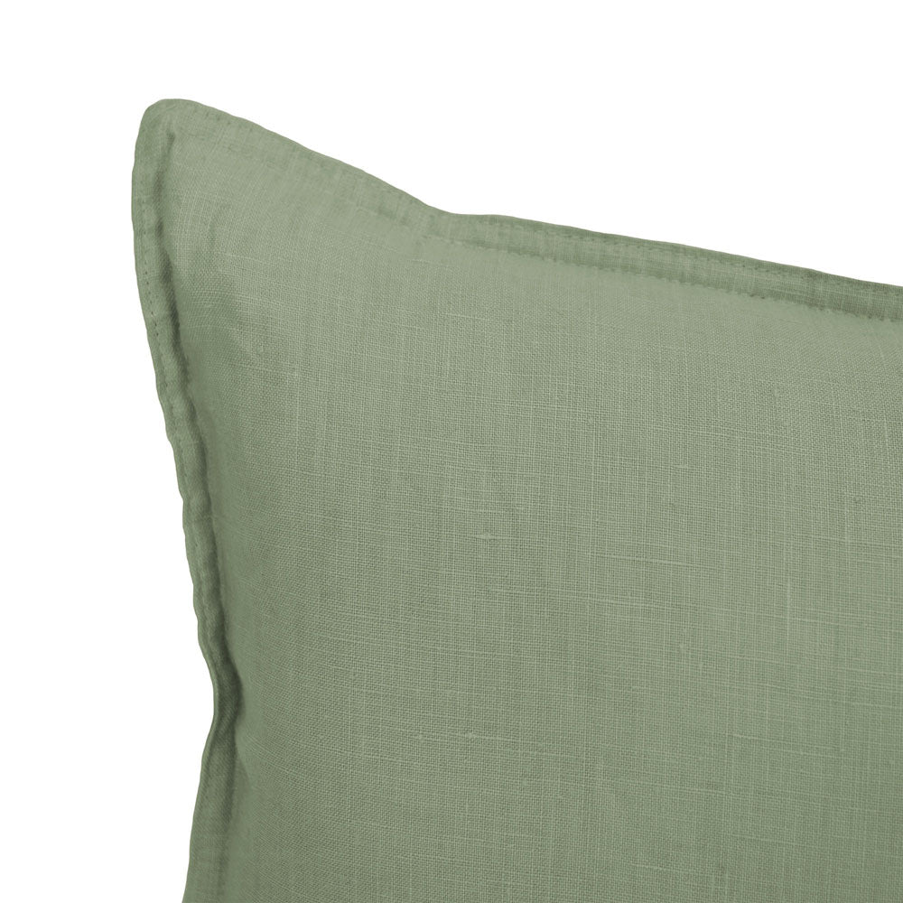 Bambury's Linen Rectangle Cushion Sage