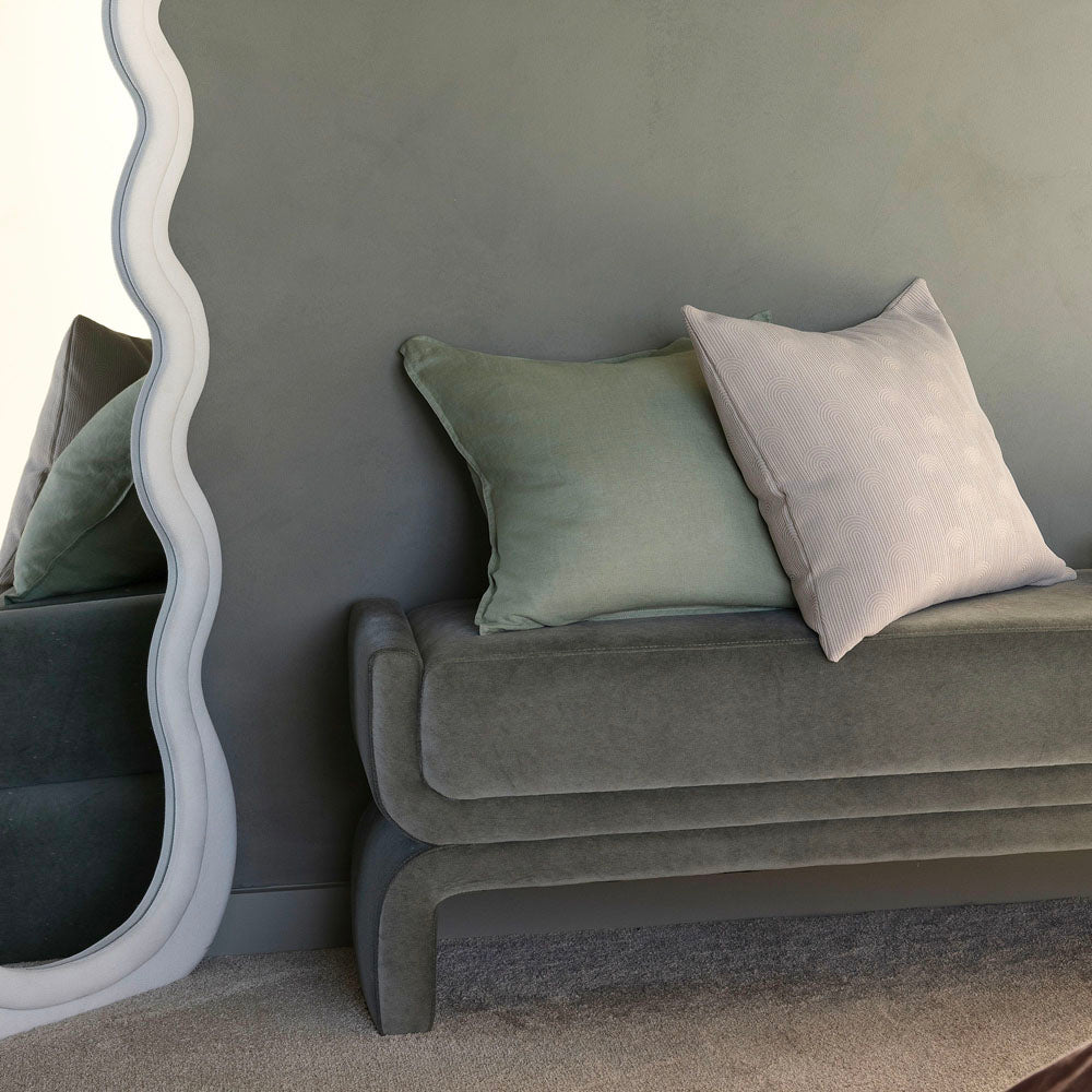Bambury's Linen Square Cushion Sage