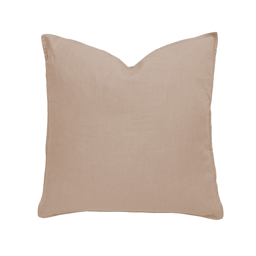 Linen Square Cushion - Tea Rose