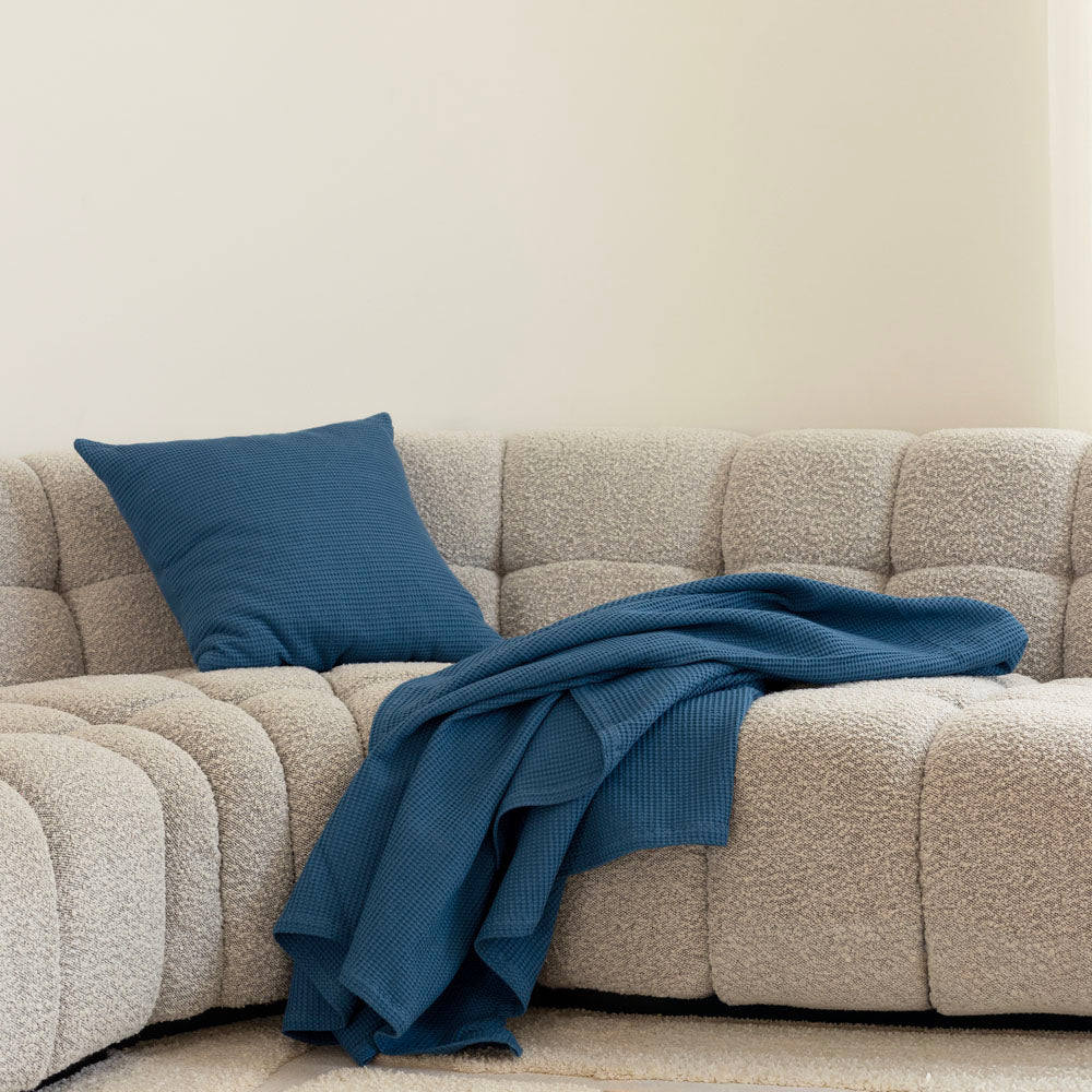 Milo Waffle Square Cushion