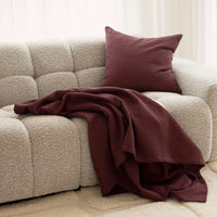 Milo Waffle Square Cushion