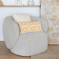 Philippa Rectangle Cushion - Custard