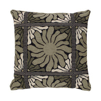 Zinnia Square Cushion - Moss