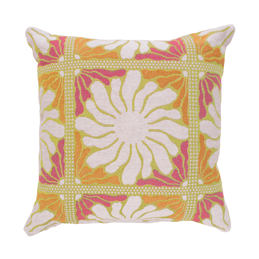 Zinnia Square Cushion - Sorbet