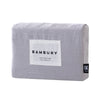 Bambury's French Flax Linen Quilt Cover Set - Silver