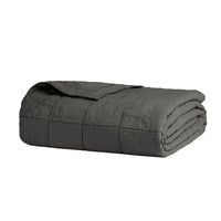 French Flax Linen Quilted Coverlet