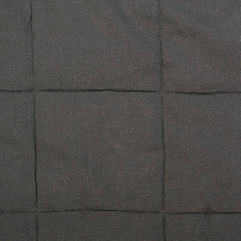 French Flax Linen Quilted Coverlet