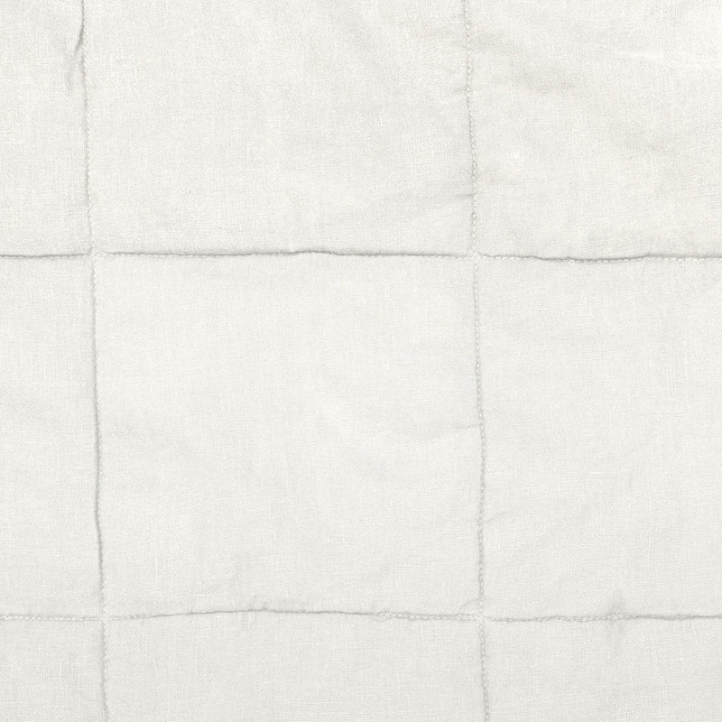 French Flax Linen Quilted Coverlet