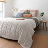 French Flax Linen Quilted Coverlet