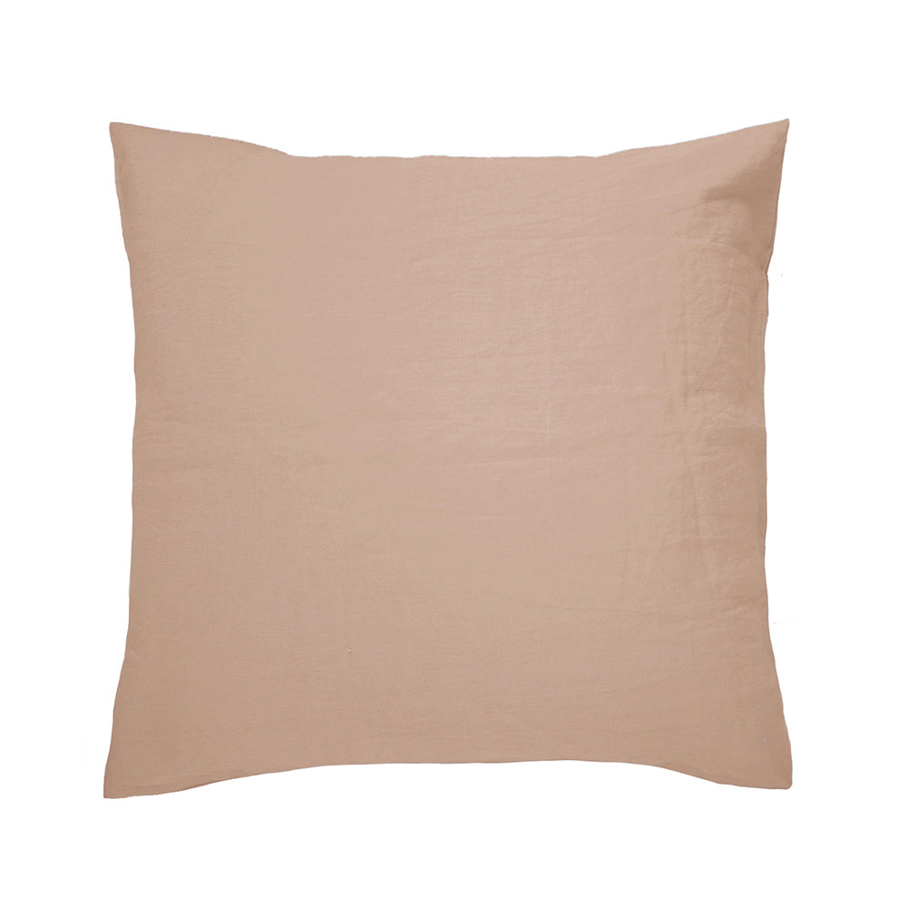 Bambury's Linen Euro Pillowcase Tea Rose
