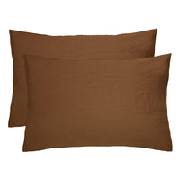 Bambury's Linen Pillowcase Pair Hazel