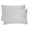 Bambury's Linen Pillowcase Pair Silver