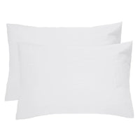 Bambury's Linen Pillowcase Pair White