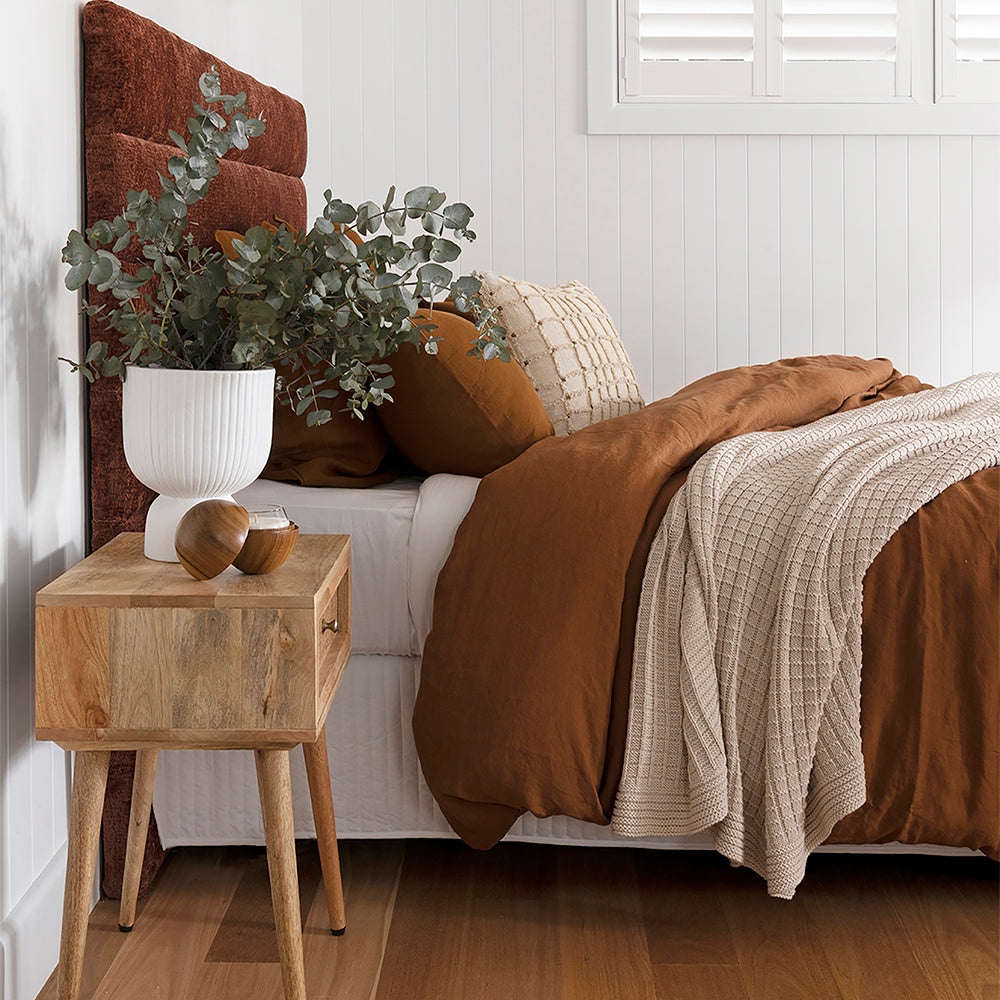 Bambury's French Flax Linen Quilt Cover Set - Hazel