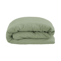 Bambury's French Flax Linen Quilt Cover Set - Sage